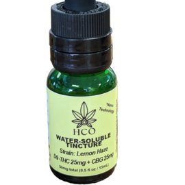 12 Bottles: 50mg Nano THC Tincture(Water-Soluble)- Sativa Strain Lemon Haze