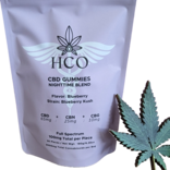 CBD Gummies Nighttime: Sleep, Inflammation, Sedation, 3000mg (30ct) - Blueberry Kush