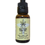 CBD Oil - Daytime: Anxiety, Focus, Pain from Inflammation 6625mg per bottle - Green Crush