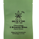 6 Packets: 60mg total THC Brownie Bites- Hybrid Blend Strain: