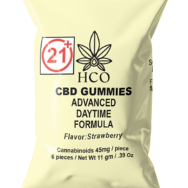 Moderate THC Hemp (MTH) High Potency Daytime CBD Gummies Bag (15 To-Go-Packs)