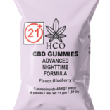Moderate THC Hemp (MTH) High Potency Nighttime CBD Gummies Bag (270mg of Cannabinoids Per Packet)