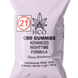 Moderate THC Hemp (MTH) High Potency Nighttime CBD Gummies