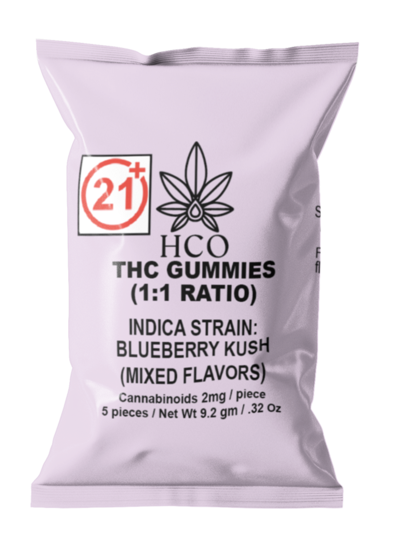 Moderate THC Hemp (MTH) THC Gummy (1:1 Ratio Cannabinoid Blend)