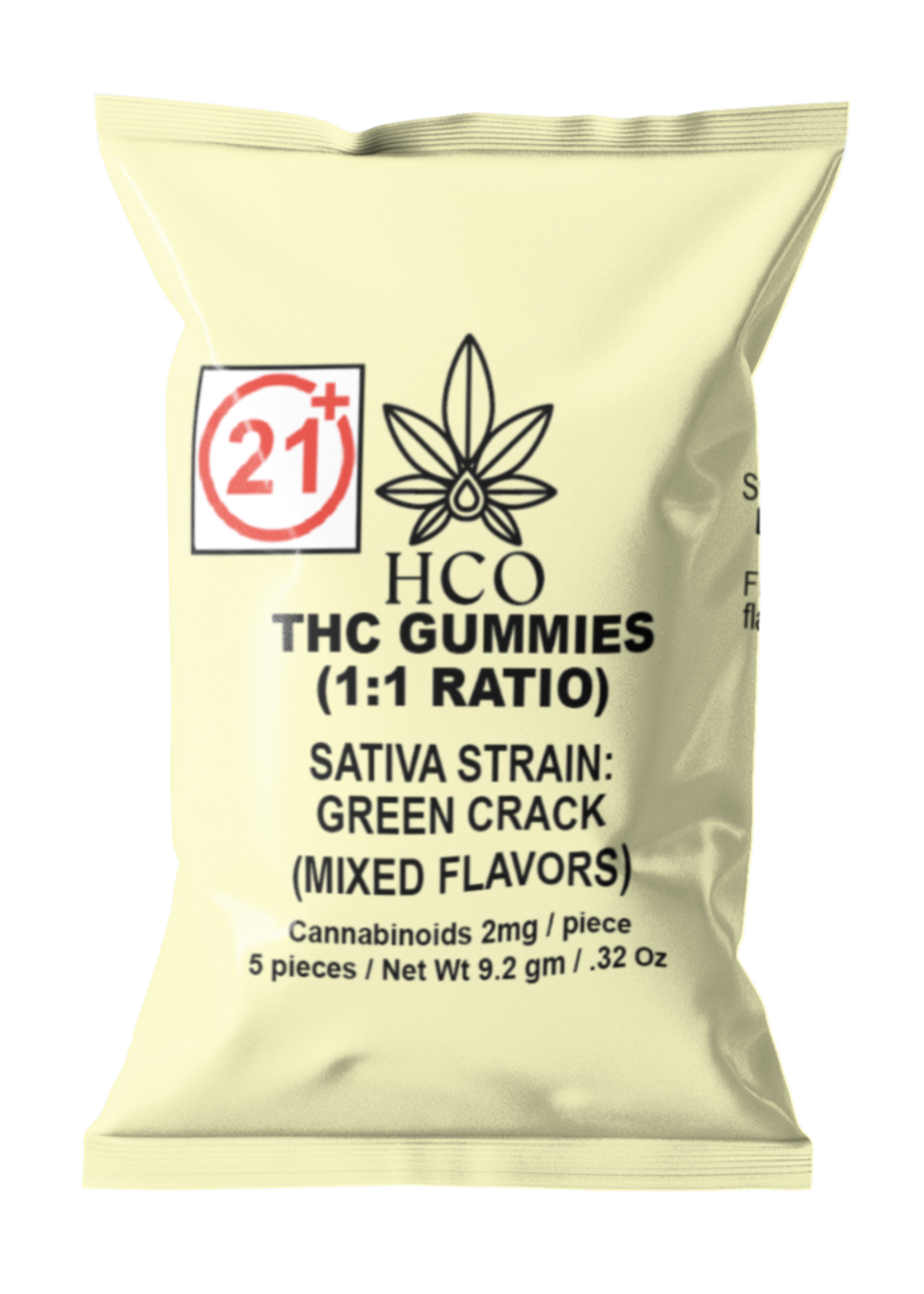 Moderate THC Hemp (MTH) THC Gummy (1:1 Ratio Cannabinoid Blend)