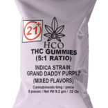 Moderate THC Hemp (MTH) THC Gummies (5:1 Ratio Cannabinoid Blend)