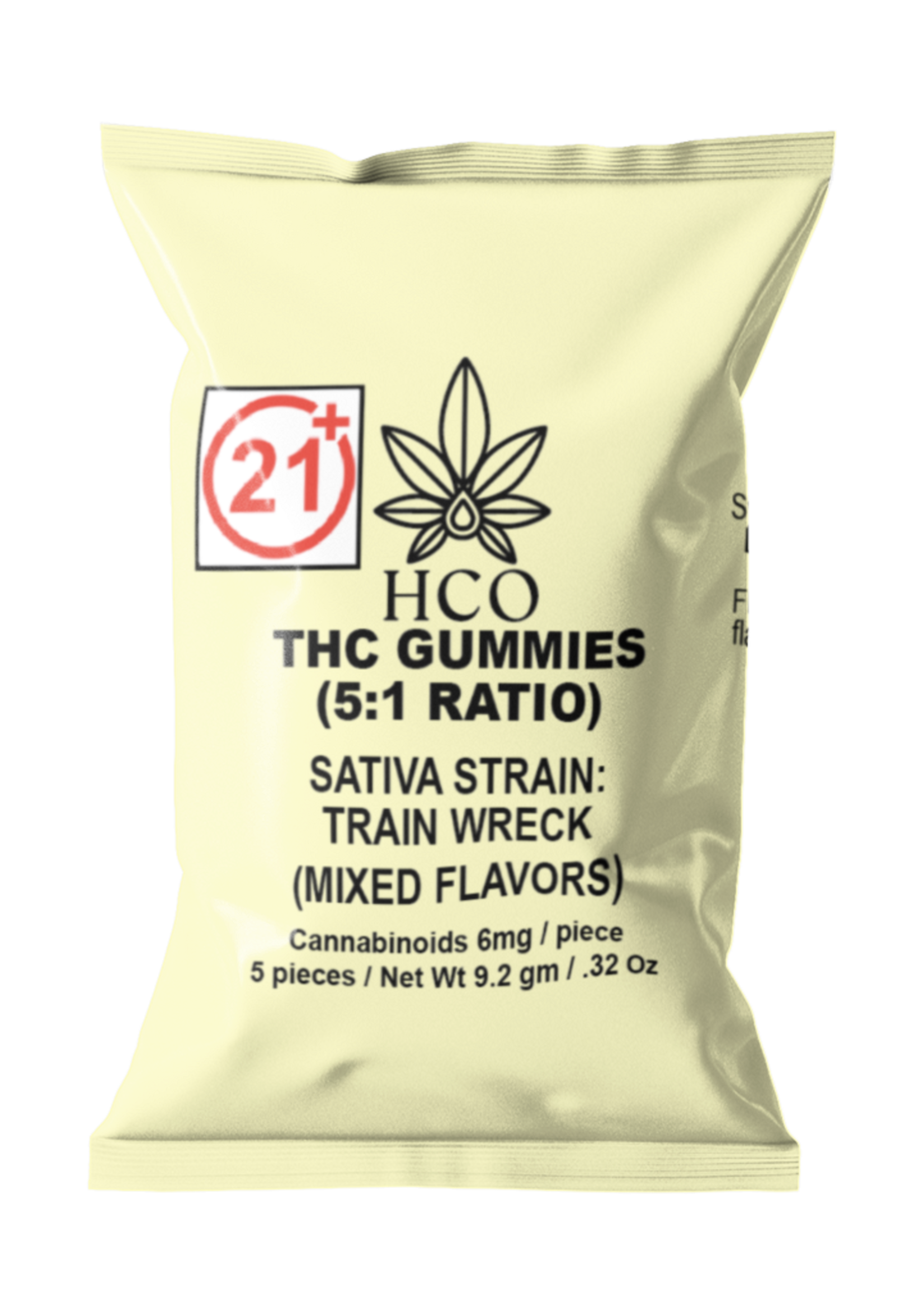 Moderate THC Hemp (MTH) THC Gummy (5:1 Ratio Cannabinoid Blend)