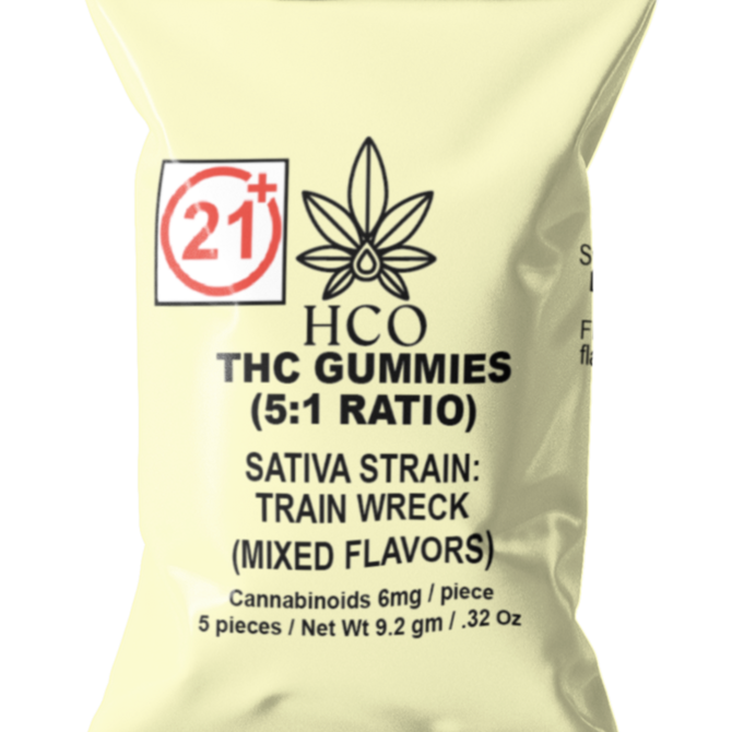 Moderate THC Hemp (MTH) THC Gummy (5:1 Ratio Cannabinoid Blend)