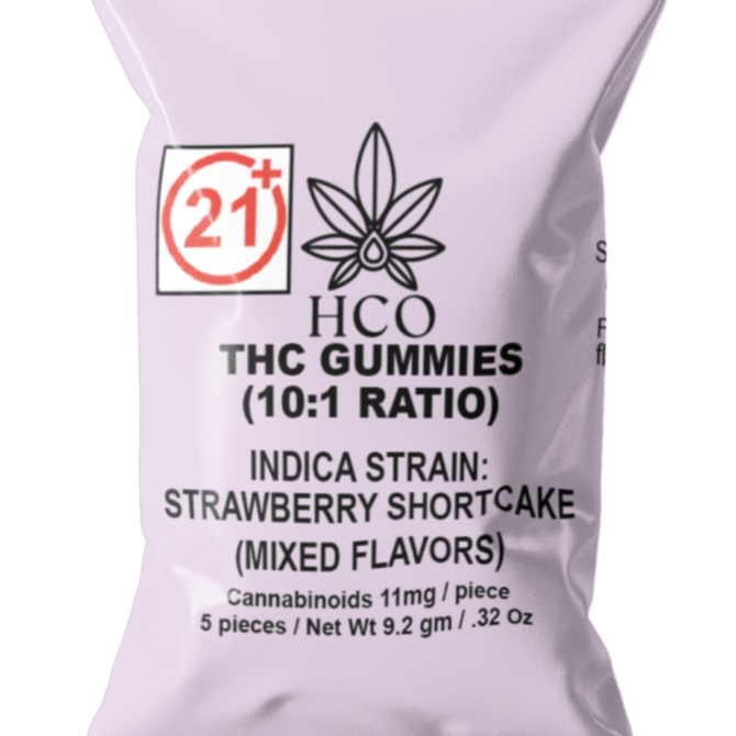 Moderate THC Hemp (MTH) THC Gummies (10:1 Ratio Cannabinoid Blend)