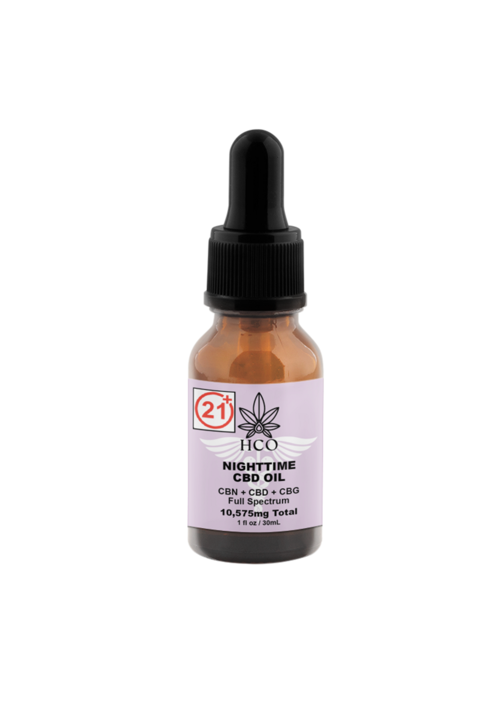 Moderate THC Hemp (MTH) CBD Oil - Nighttime: Sleep, Anxiety, Inflammation 10,575mg per bottle