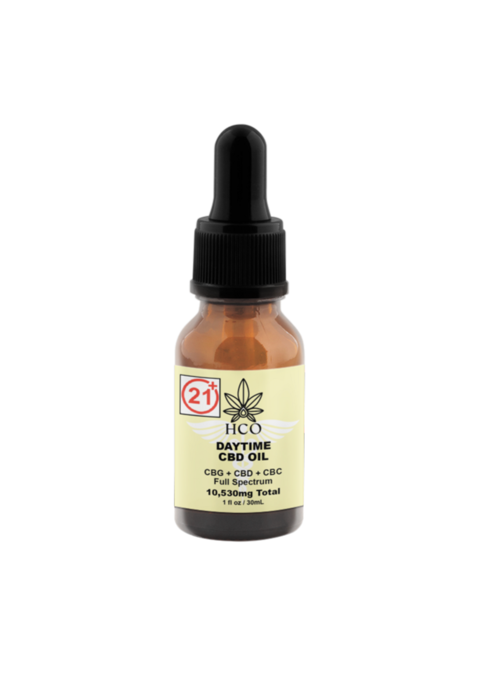 Moderate THC Hemp (MTH) CBD Oil - Daytime: Anxiety, Focus, Pain from Inflammation 10,538mg per bottle - Green Crush