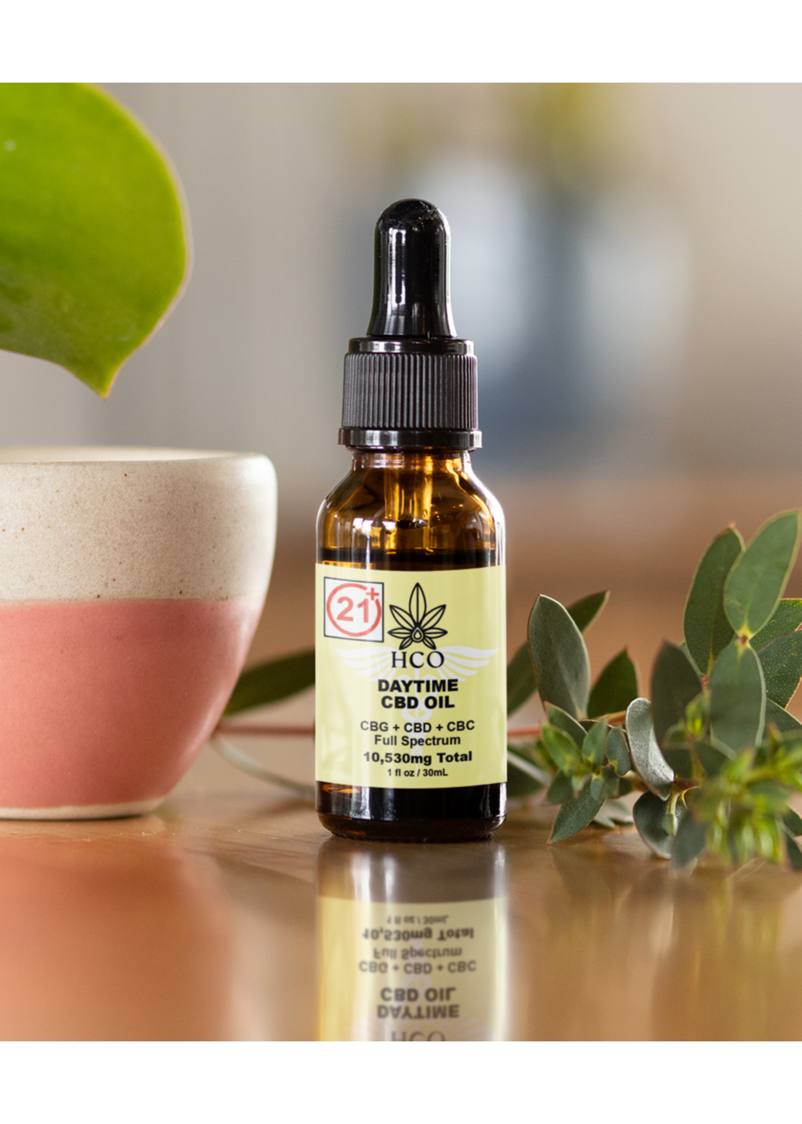 Moderate THC Hemp (MTH) CBD Oil - Daytime: Anxiety, Focus, Pain from Inflammation 10,538mg per bottle - Green Crush