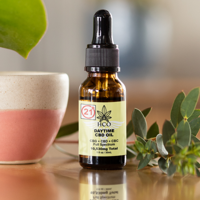 Moderate THC Hemp (MTH) CBD Oil - Daytime: Anxiety, Focus, Pain from Inflammation 10,538mg per bottle - Green Crush