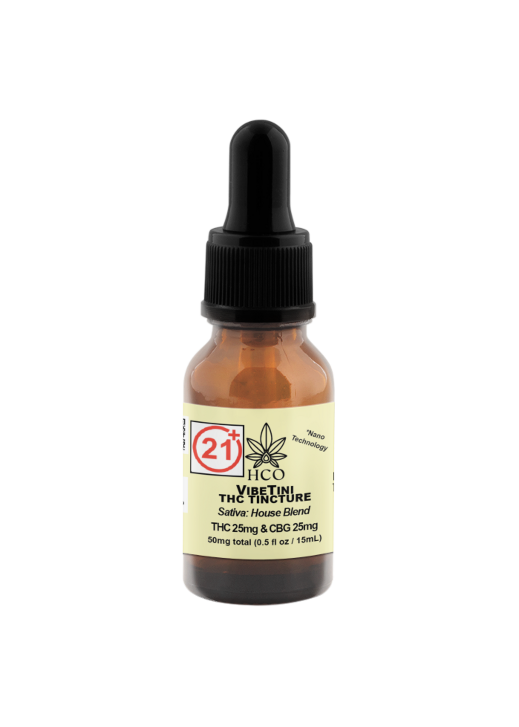 Moderate THC Hemp (MTH) VibeTini: THC Water Soluble Nano Tincture
