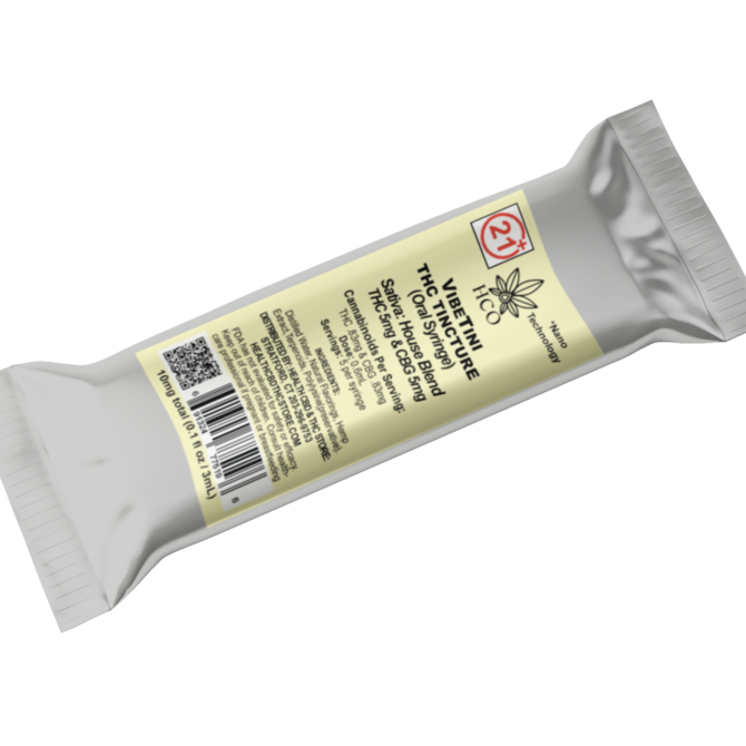 Moderate THC Hemp (MTH) VibeTini: THC Water Soluble Nano Tincture