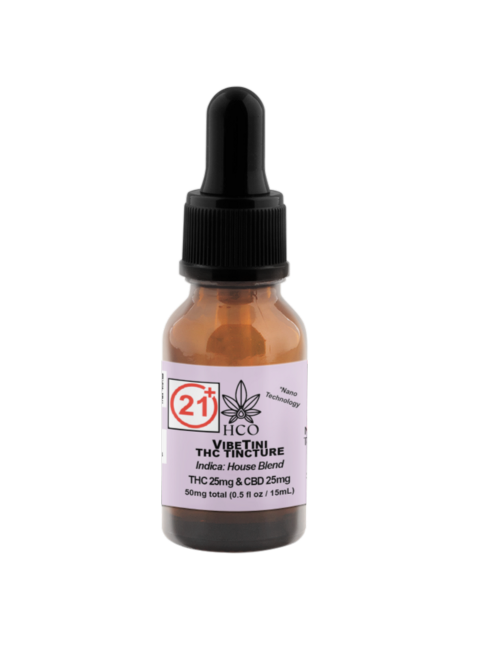 Moderate THC Hemp (MTH) VibeTini: THC Water Soluble Nano Tincture
