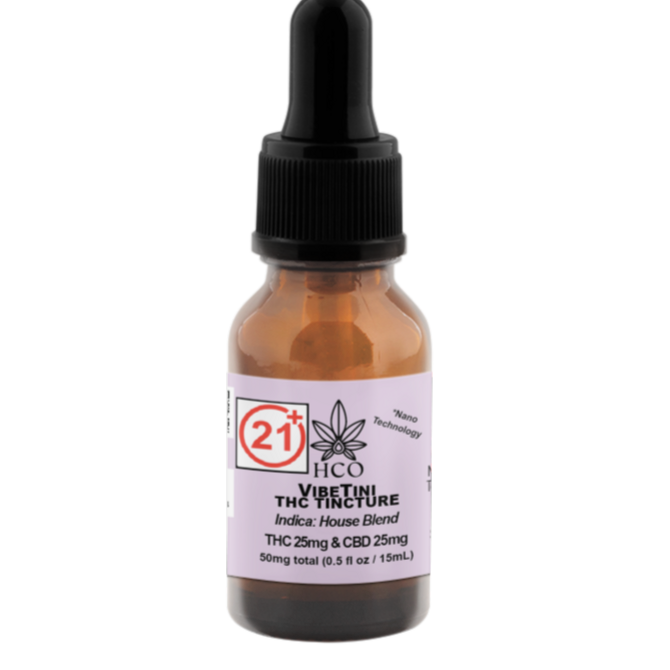 Moderate THC Hemp (MTH) VibeTini: THC Water Soluble Nano Tincture
