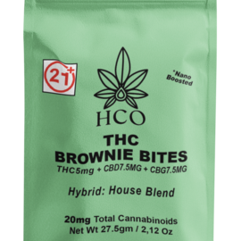 Moderate THC Hemp (MTH) THC Chocolate Brownie Bites