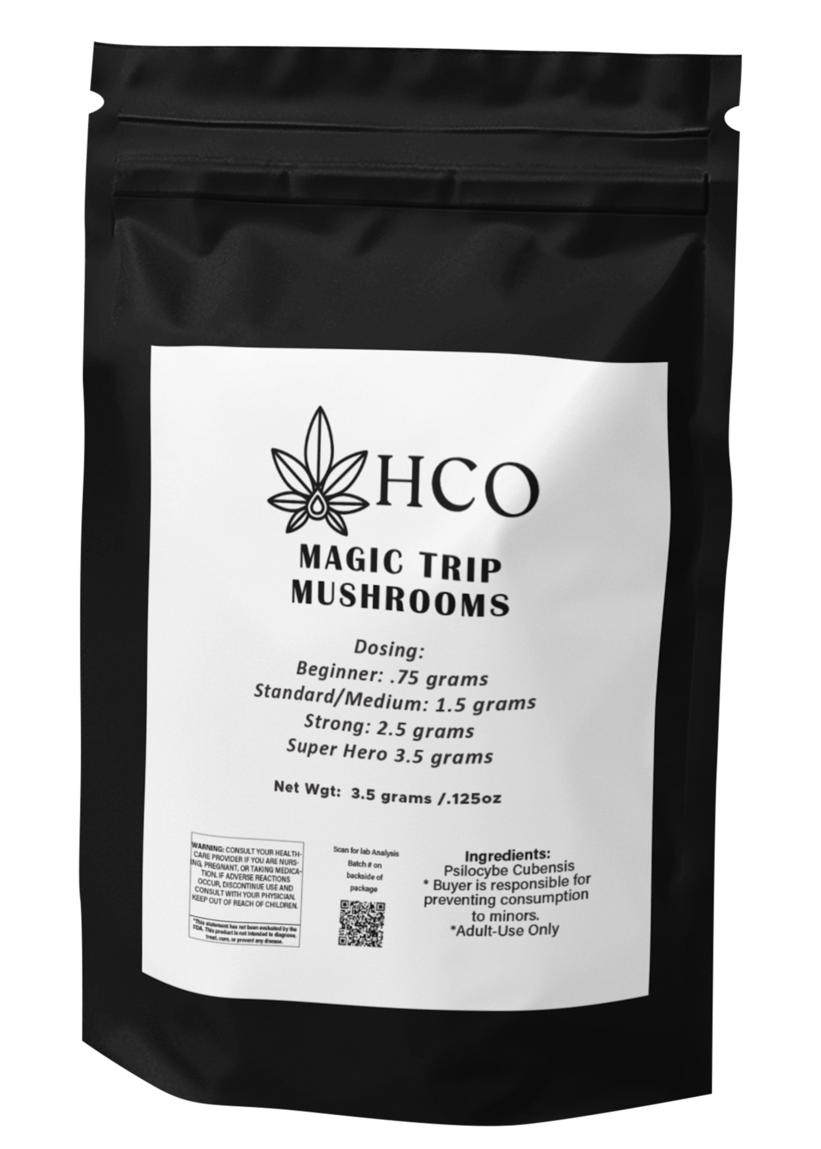 Moderate THC Hemp (MTH) Magic Trip Mushrooms (100% Legal)