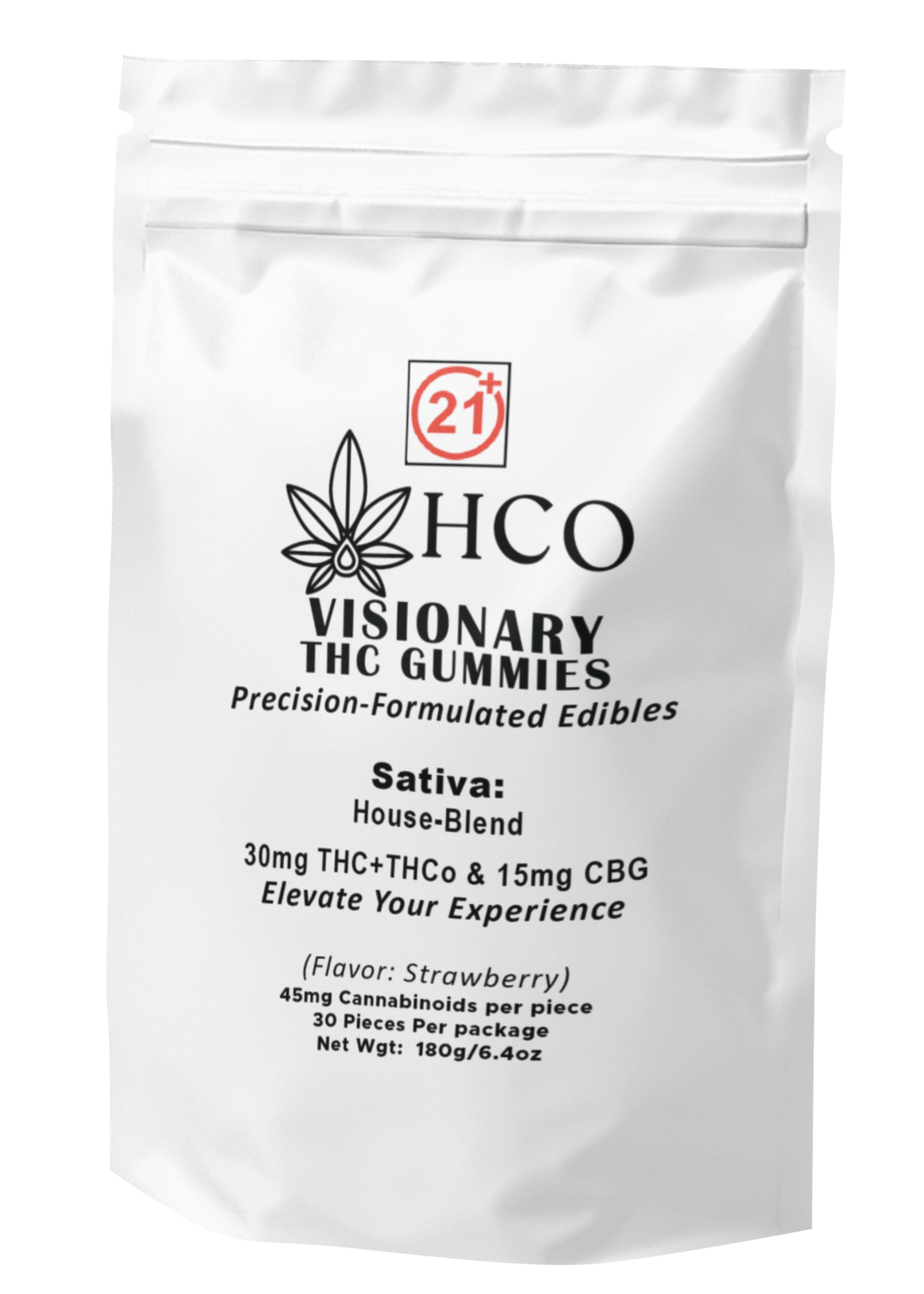 THC Gummies: 'VISIONARY' Sativa - 30mg