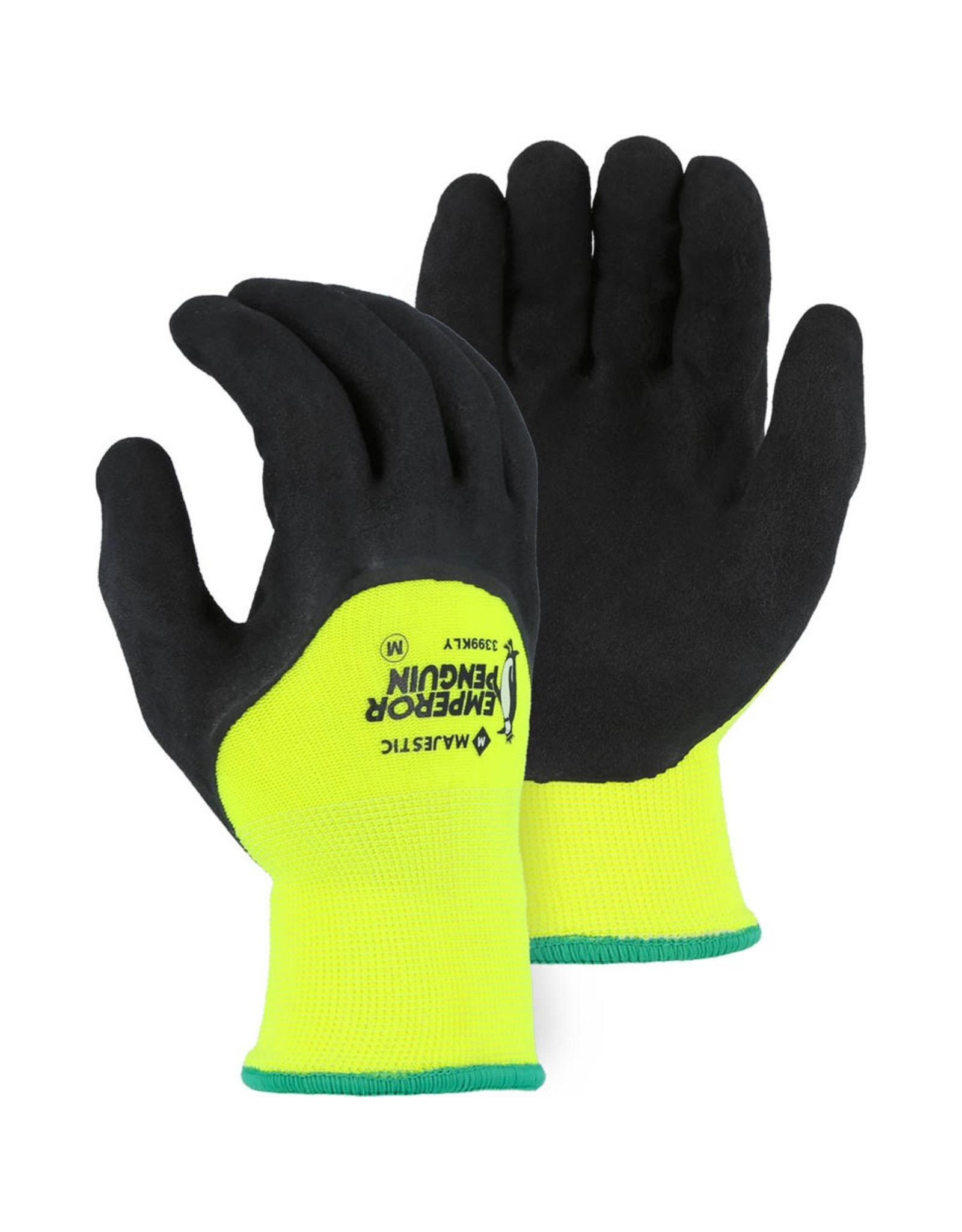 Majestic Glove Emperor Penguin Winter Lined Nylon Glove with 3/4 Sandy Latex Palm