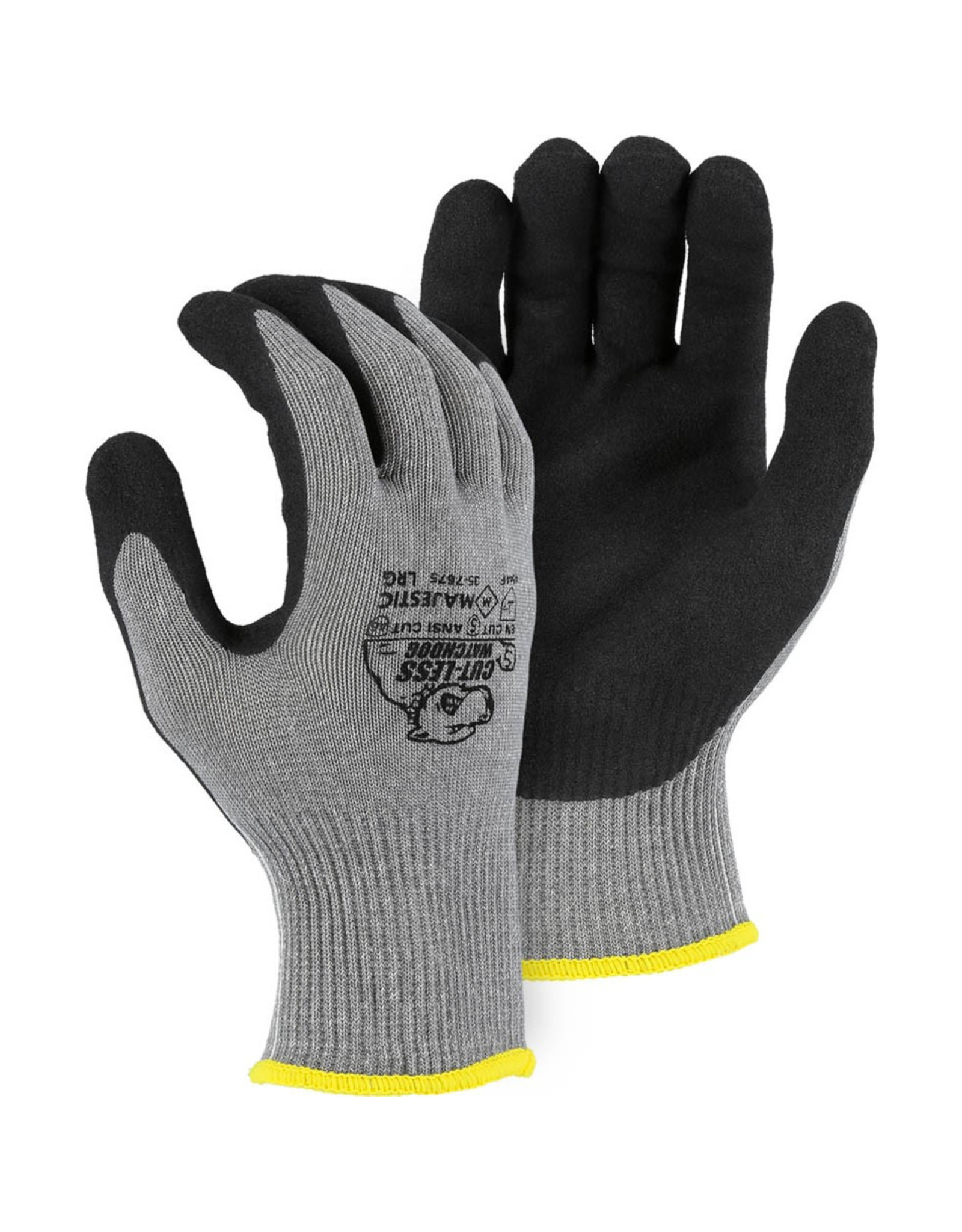 Majestic Glove Cut-Less Watchdog Glove with Sandy Nitrile Palm