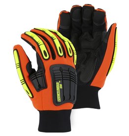 Majestic Glove Winter Lined Knucklehead X10 Armor Skin Mechanics Glove With Impact Protection