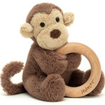 JELLYCAT BASHFUL MONKEY RING RATTLE