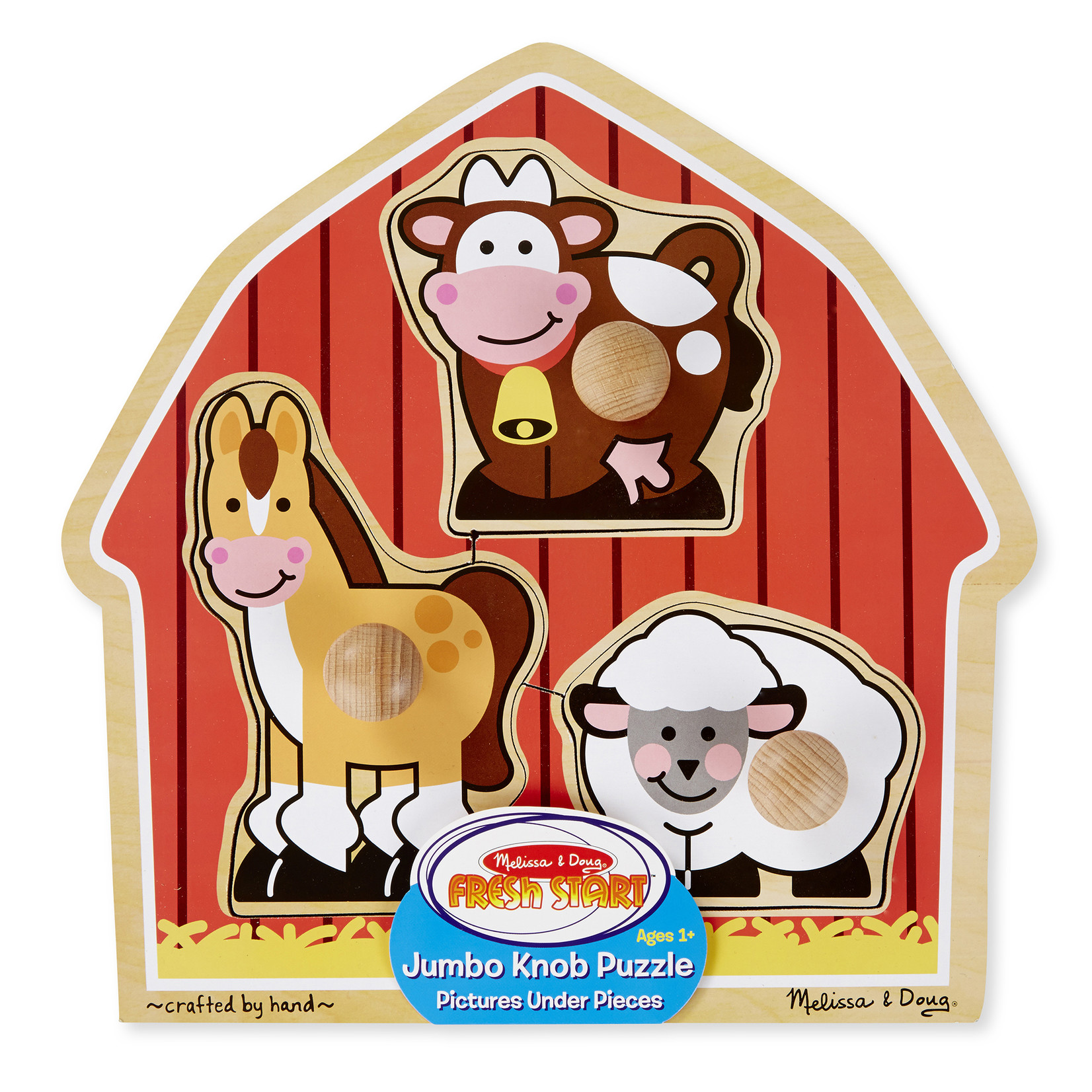 melissa & doug Barnyard Animals Jumbo Knob Puzzle