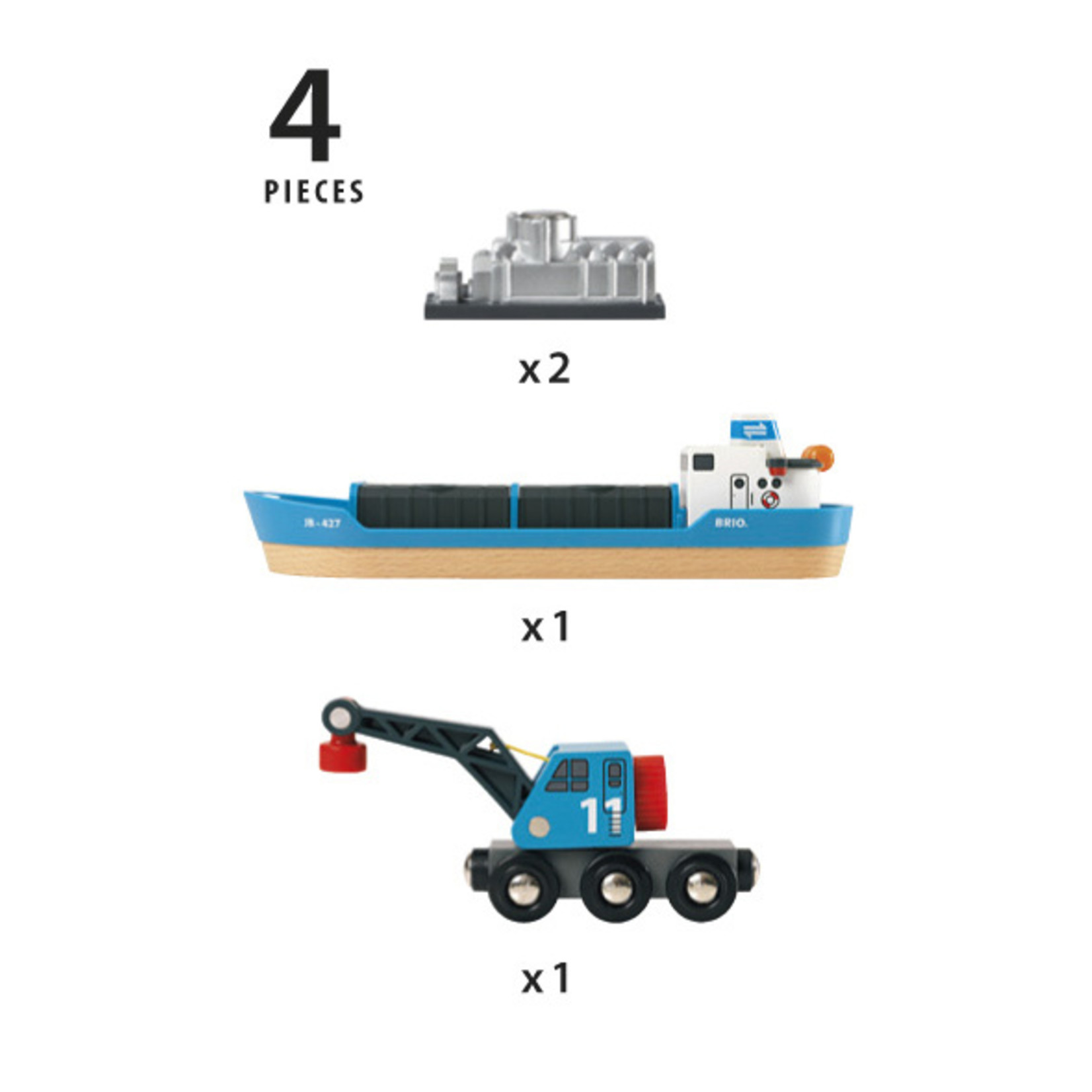 RAVENSBURGER Freight Ship & Crane