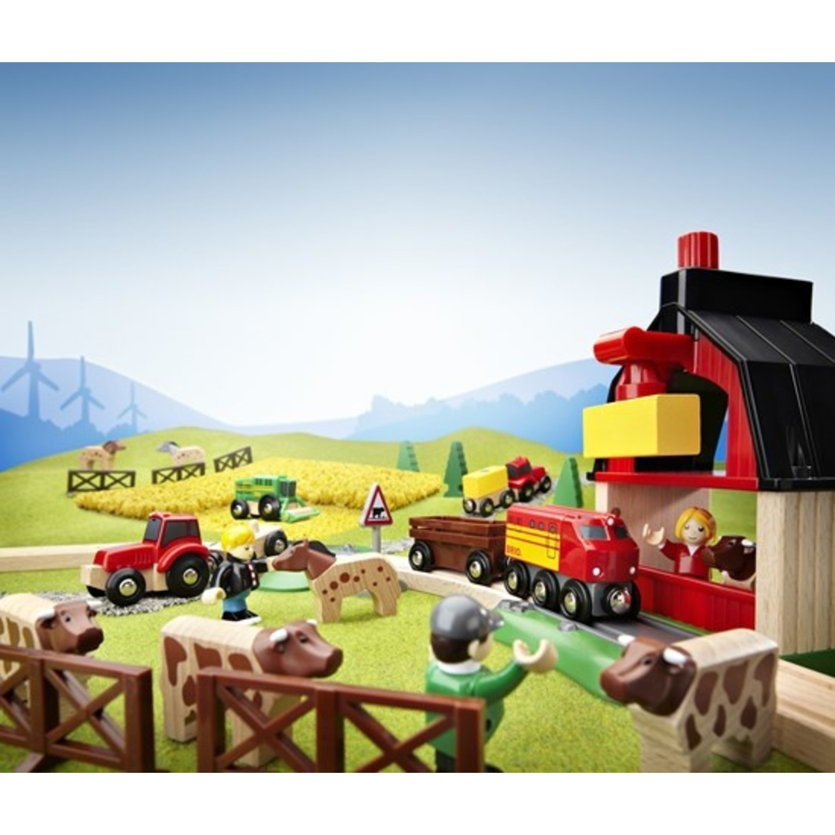 BRIO 33719 FARM RAILWAY SET