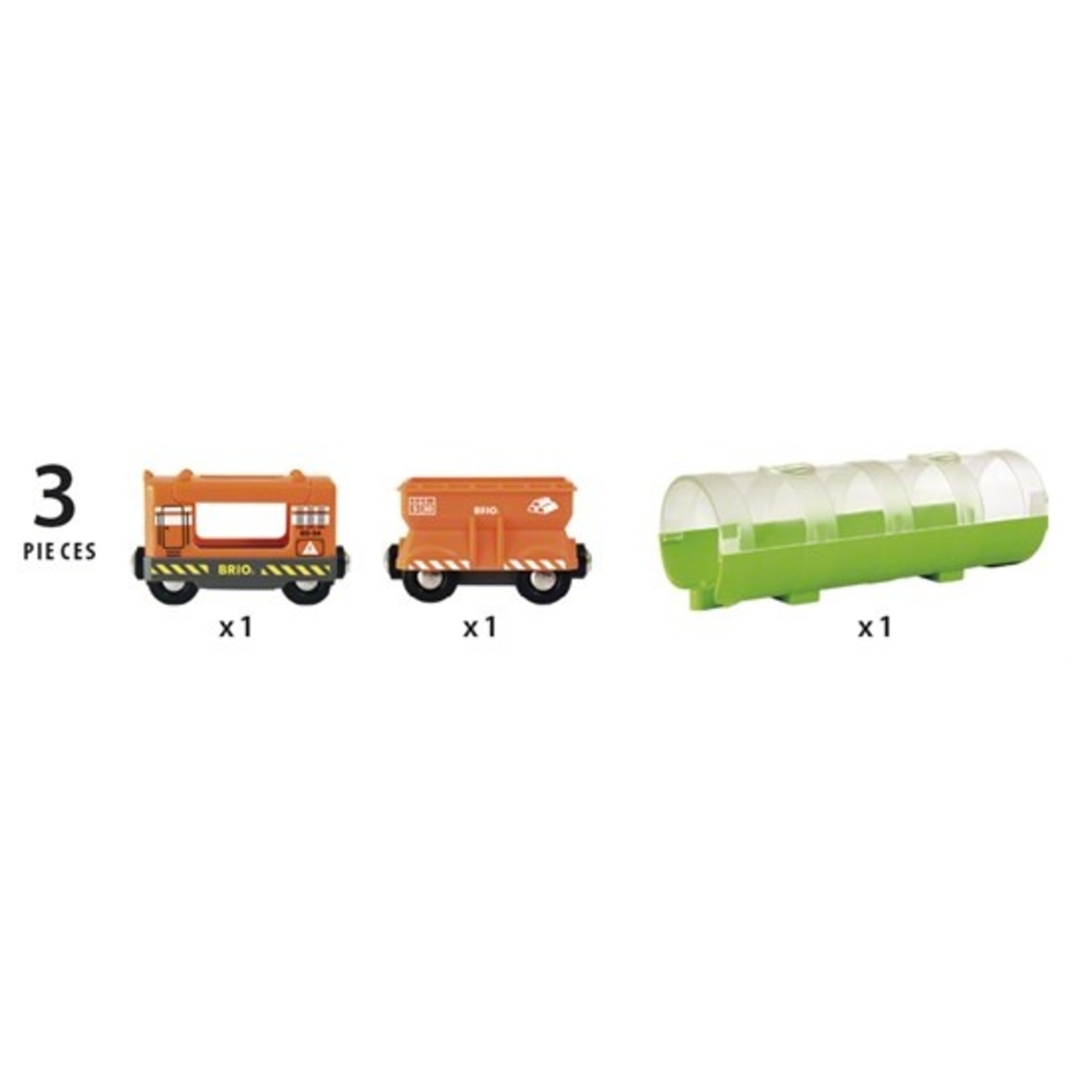 brio cargo train and tunnel