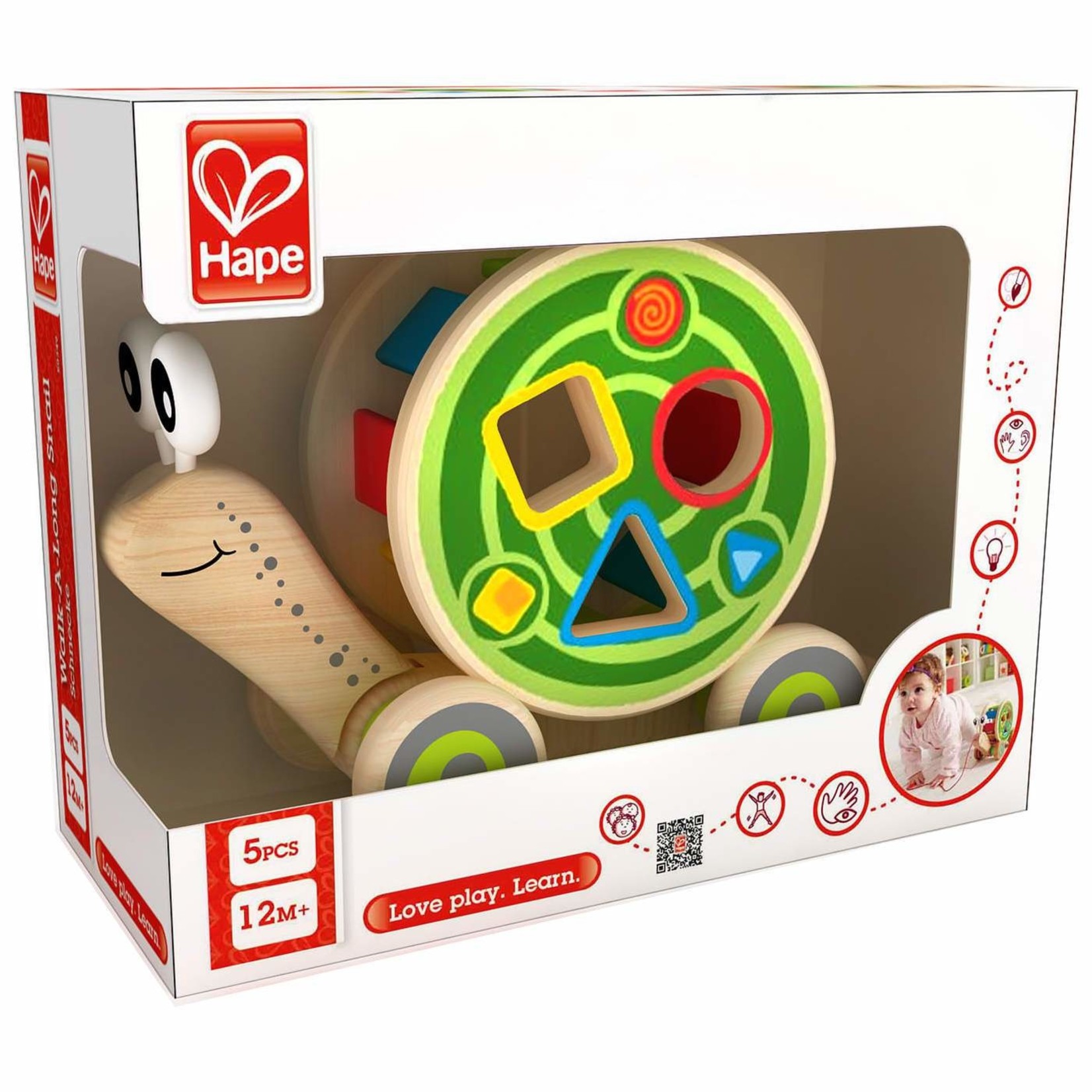 HAPE WALK ALONG SNAIL SHAPE SORTER