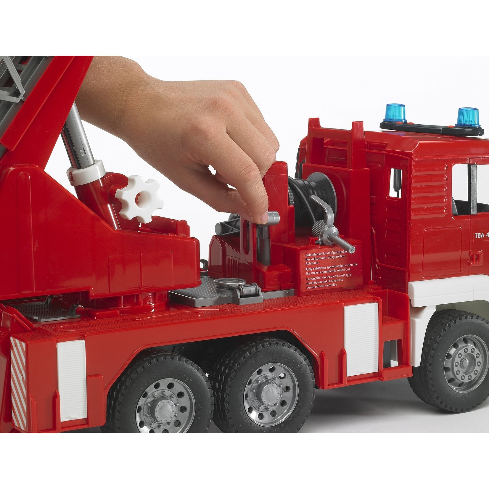 BRUDER Man Fire Engine With Water Pump With Light/Sound M