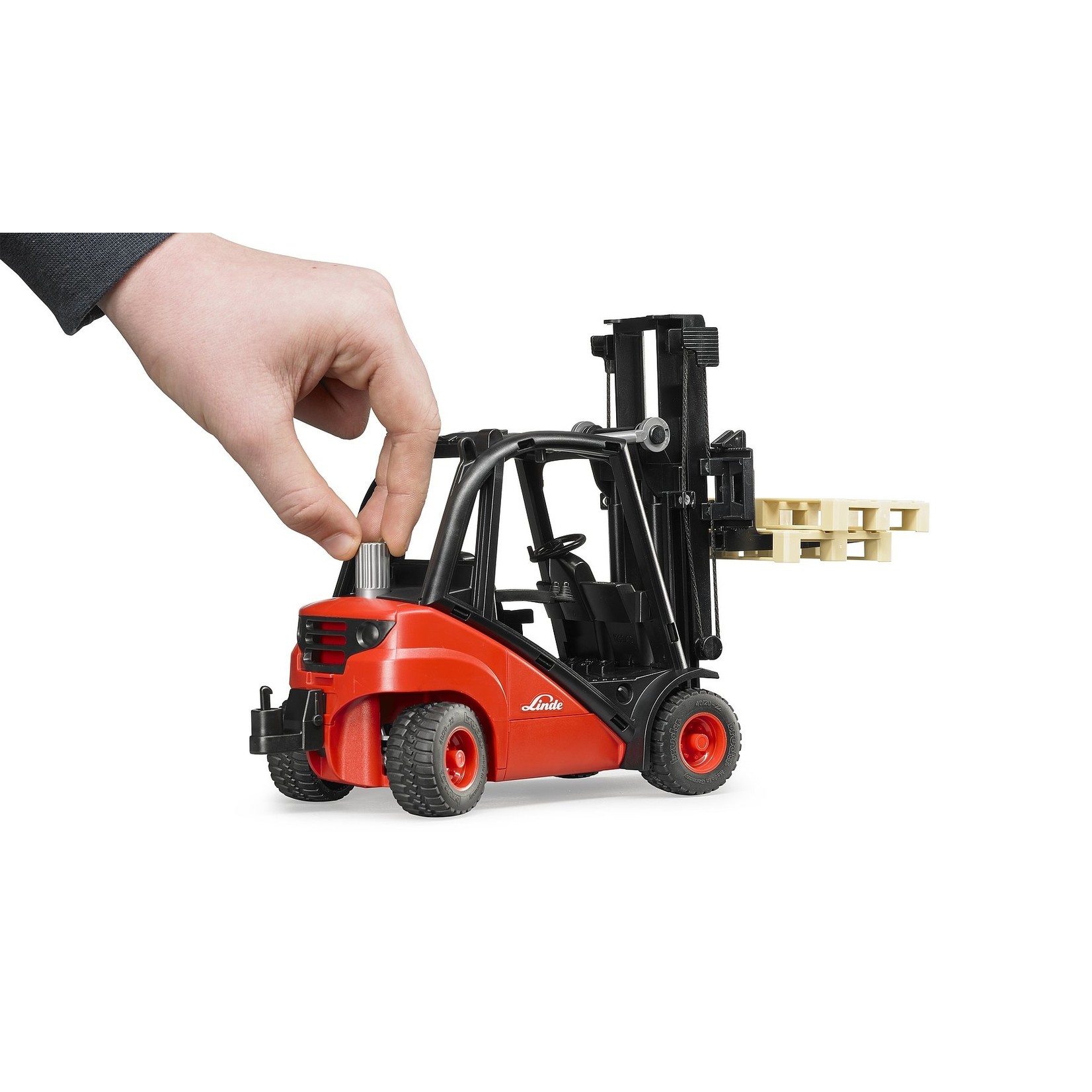 BRUDER 02511 Linde Forklift H30D with Pallets
