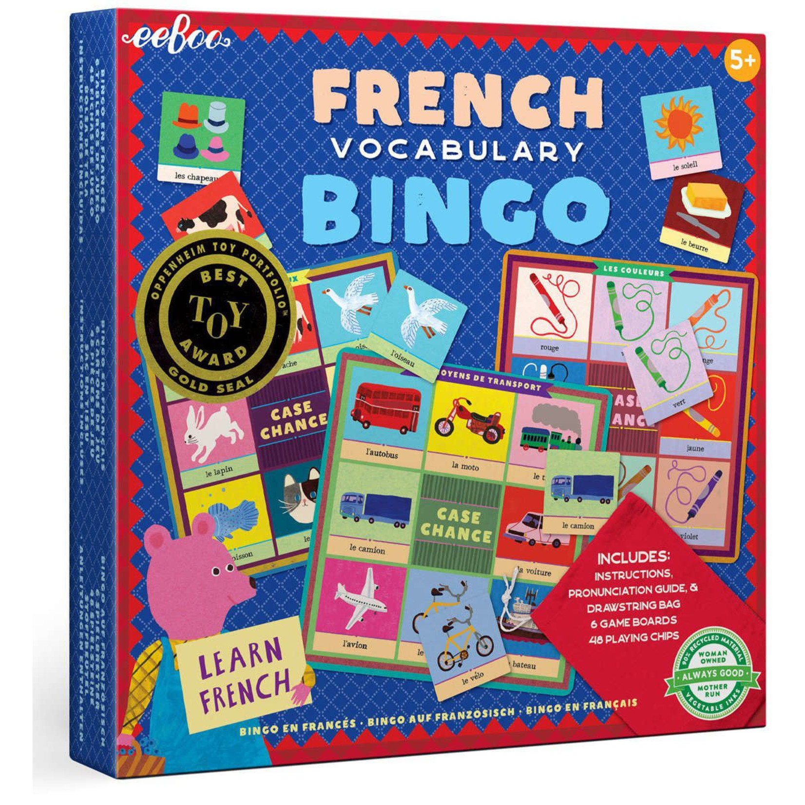 EEBOO FRENCH BINGO