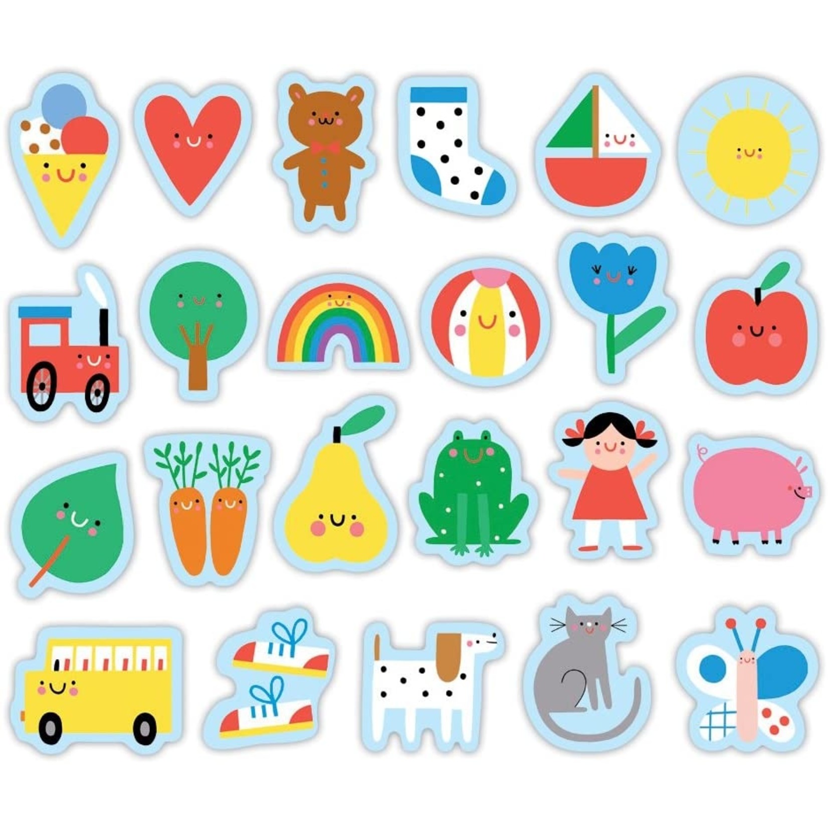 MUDPUPPY MAGNETIC WOODEN SHAPES BABY'S FIRST WORDS