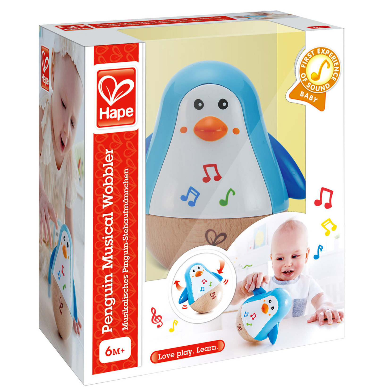 HAPE PENGUIN MUSICAL WOBBLER