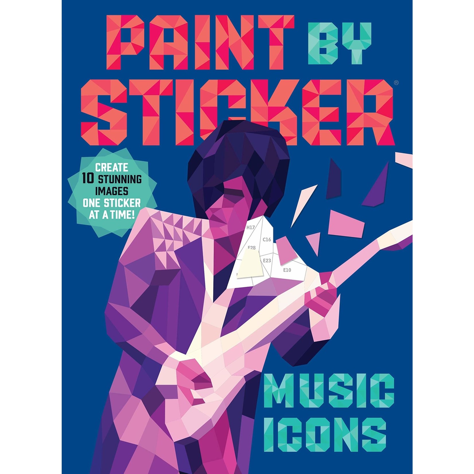 PAINT BY STICKERS MUSIC ICONS