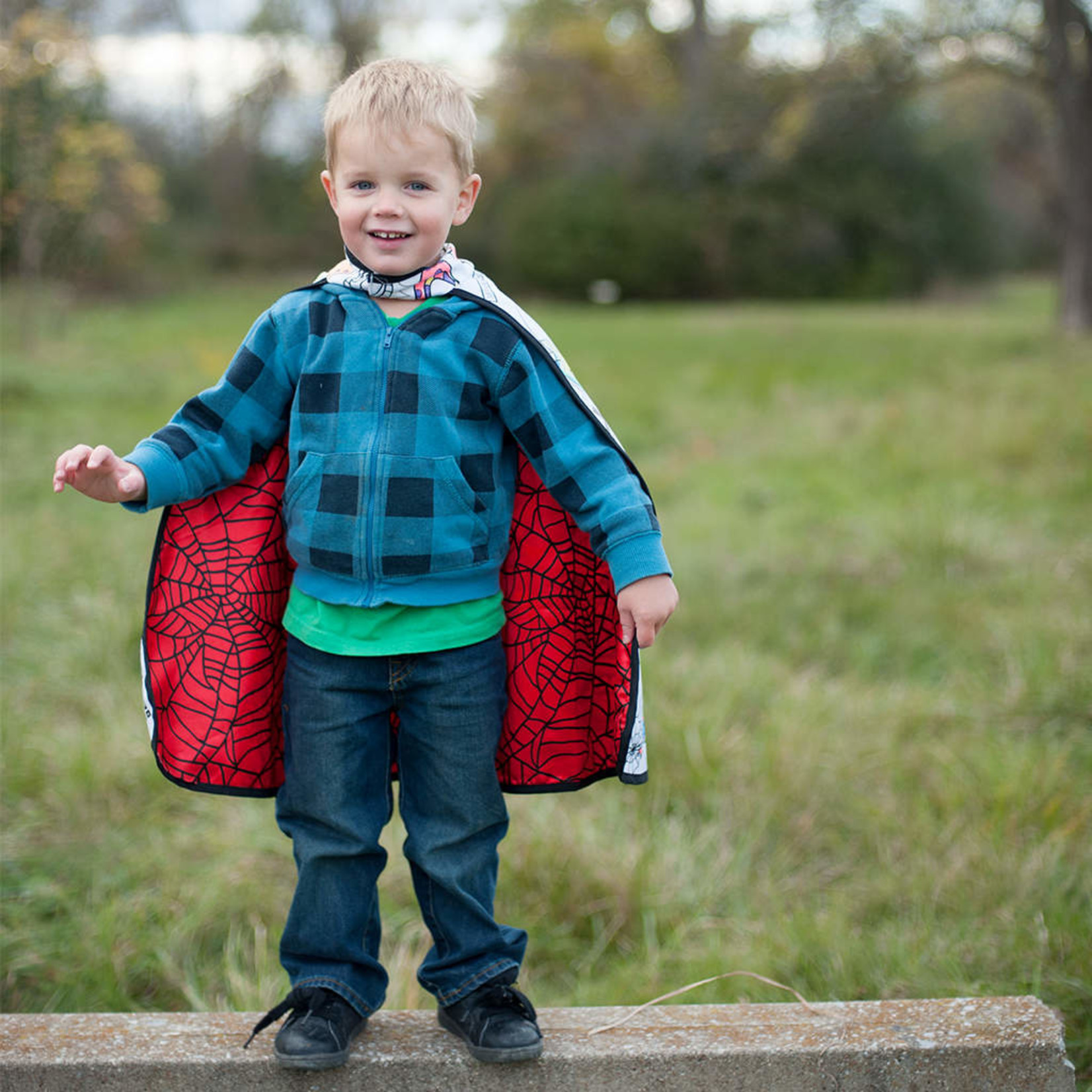 GREAT PRETENDERS Colour-A-Cape Spider Super Hero