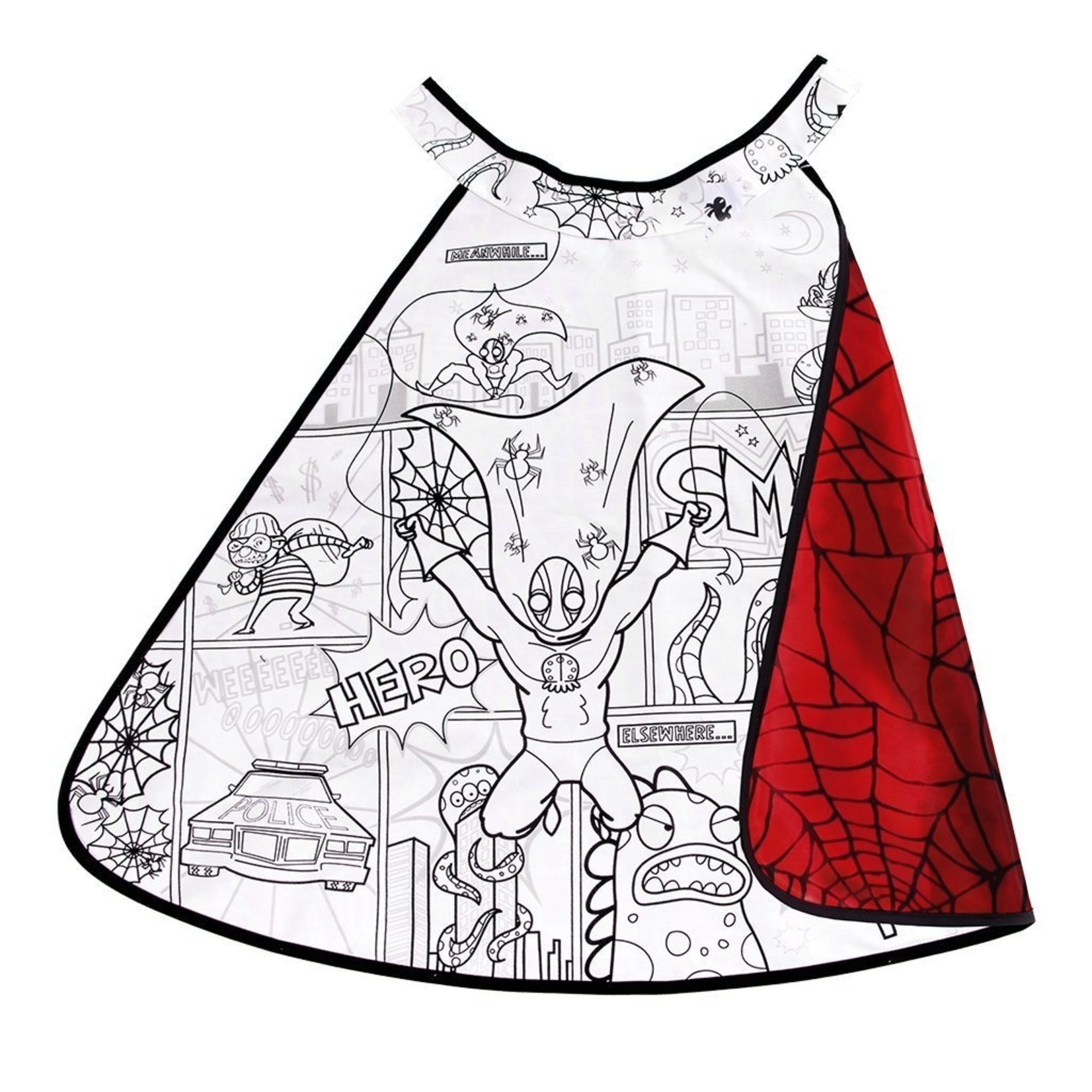 GREAT PRETENDERS Colour-A-Cape Spider Super Hero