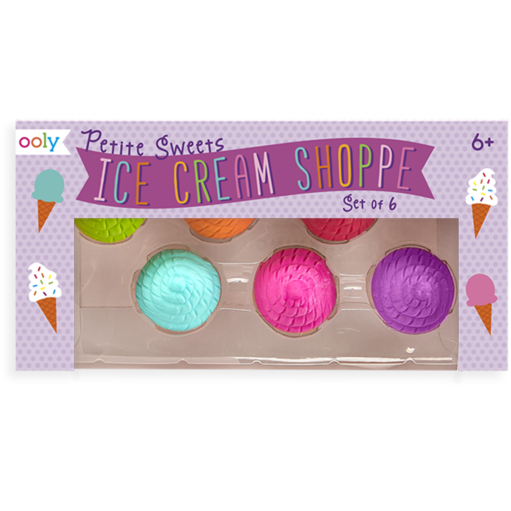 OOLY PETITE SWEET SCENTED ICE CREAM ERASERS