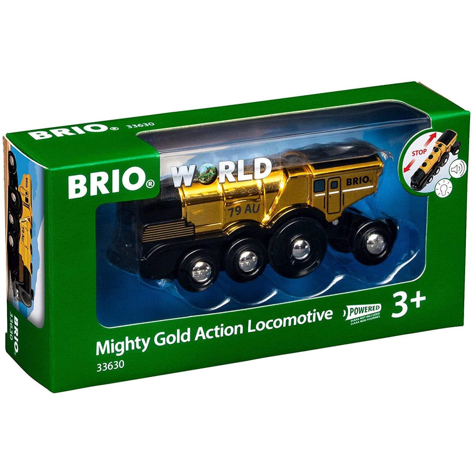 BRIO MIGHTY GOLD ACTION LOCOMOTIVE