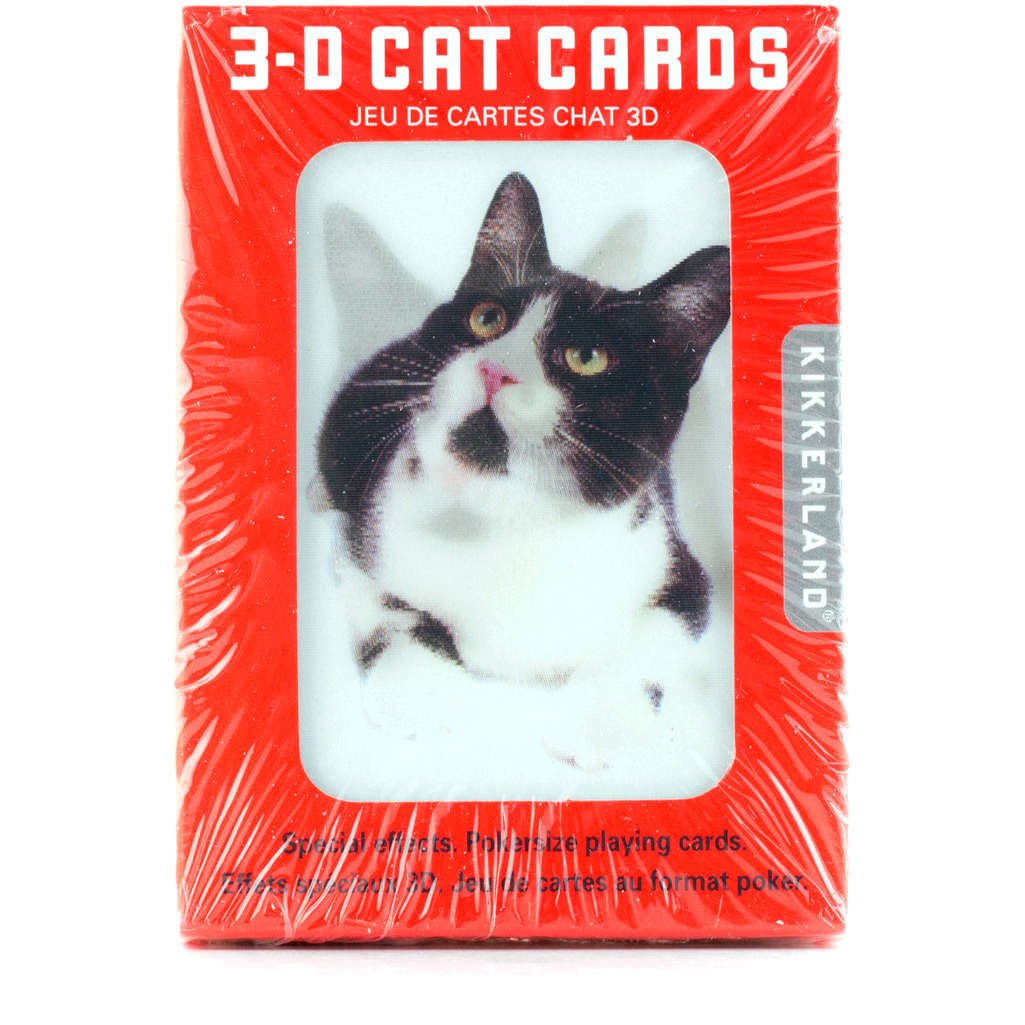 3D CAT PLAYING CARDS