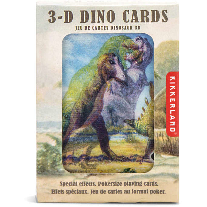 3D DINOSAUR PLAYING CARDS