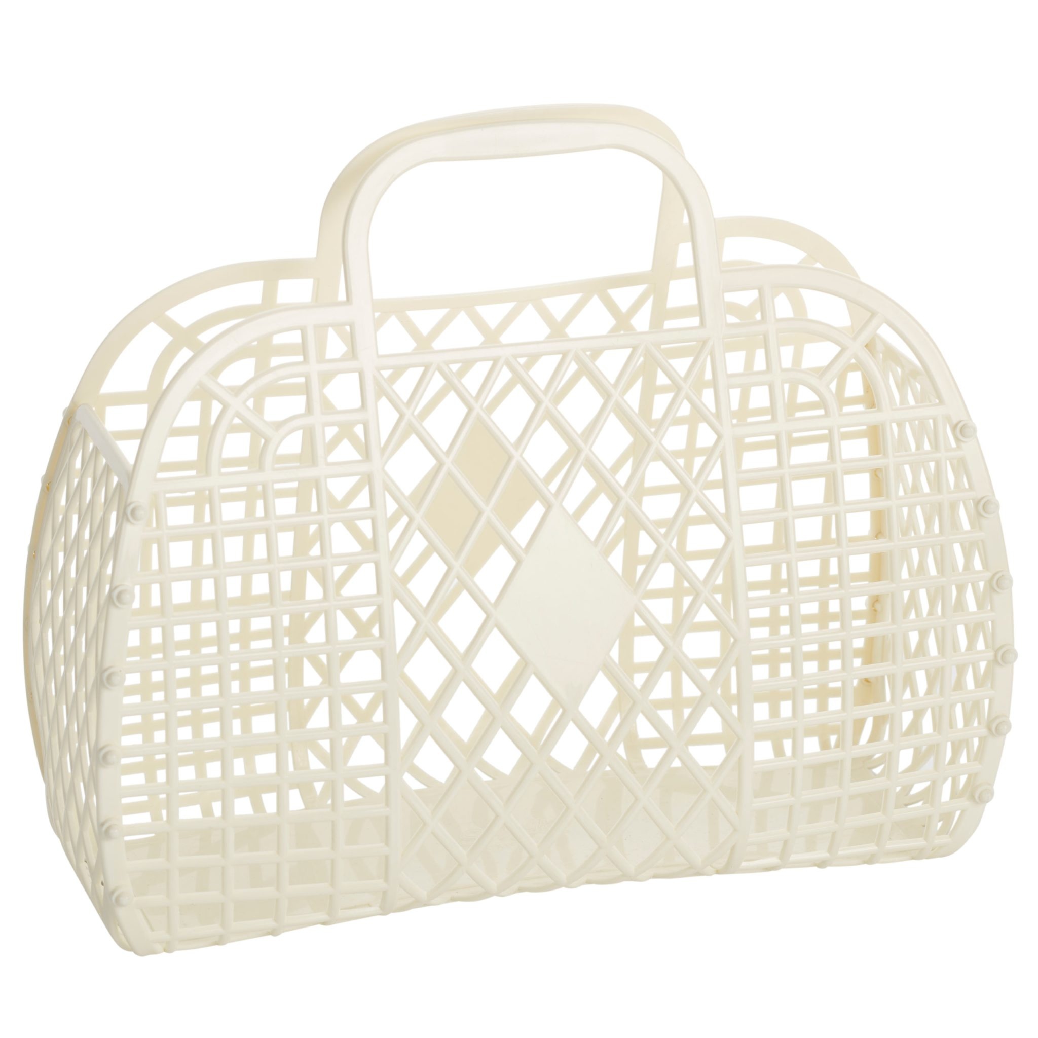 Sun Jellies - Large Retro Basket - Cream