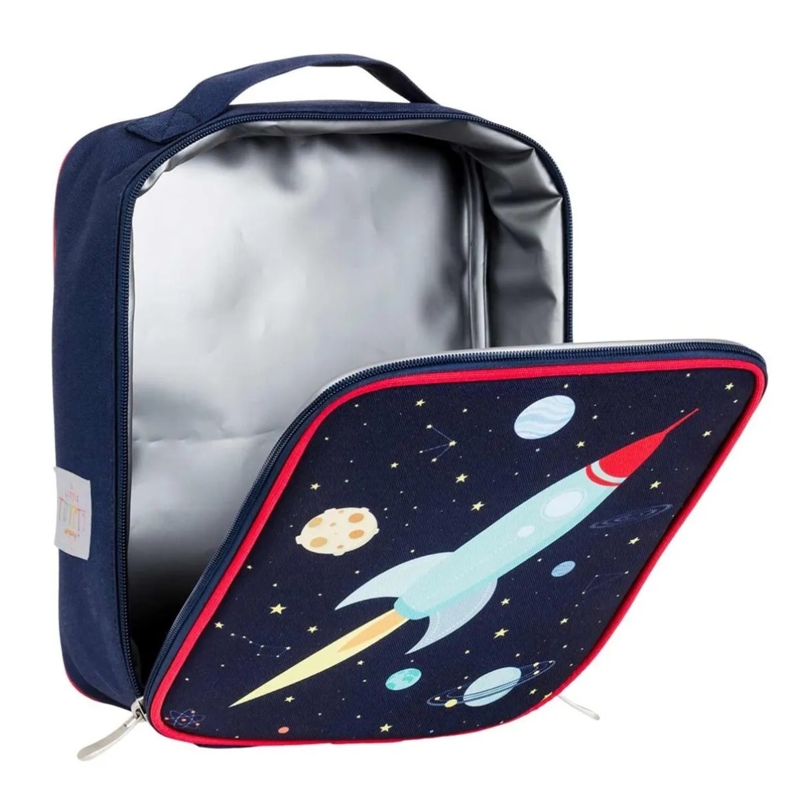 A LITTLE LOVELY COMPANY COOL BAG/LUNCH BAG: SPACE