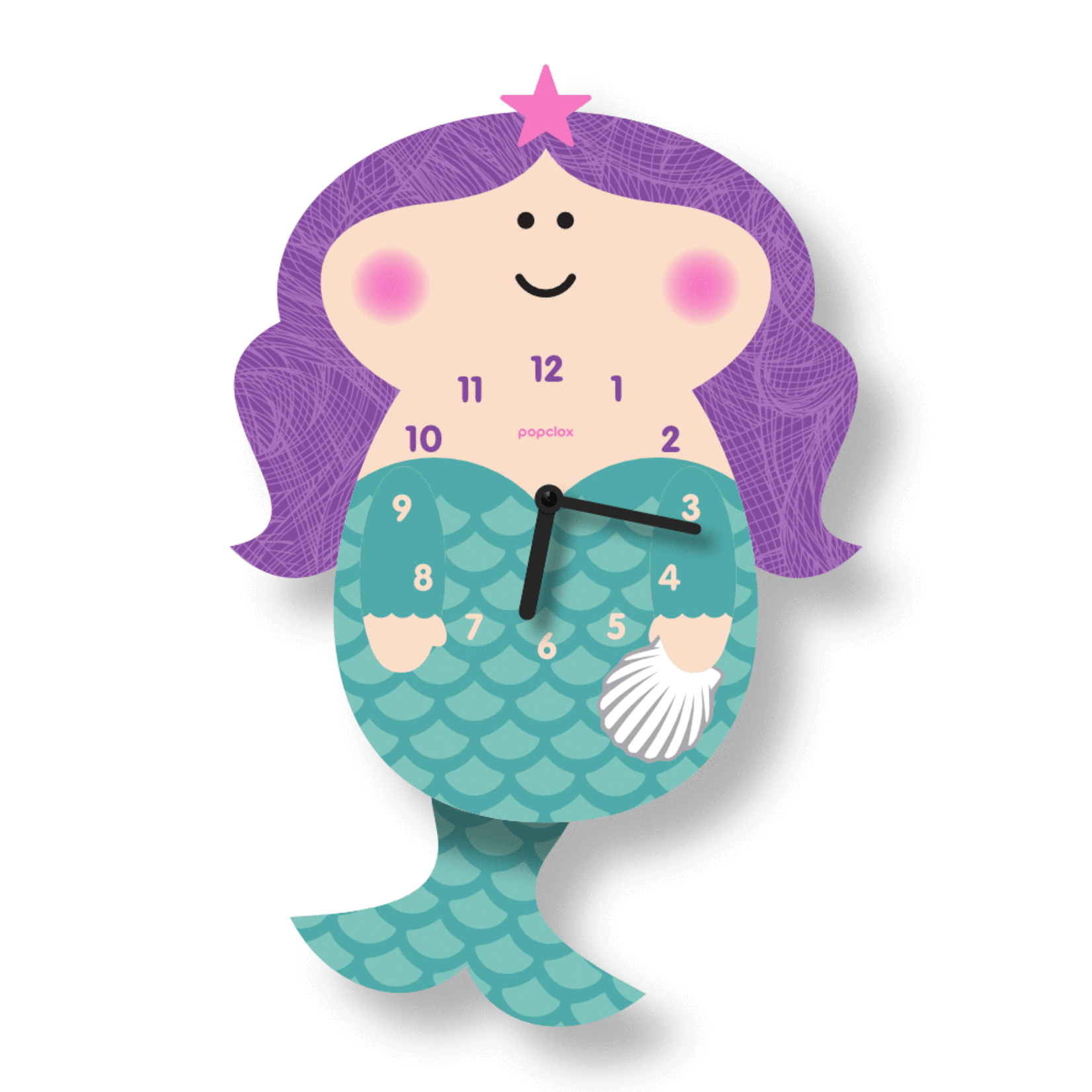 MODERN MOOSE CLOCK MERMAID