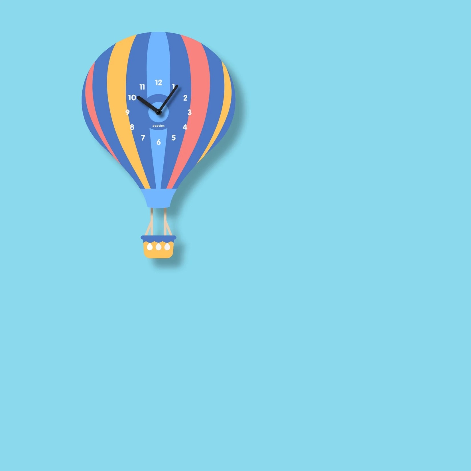 MODERN MOOSE CLOCK HOT AIR BALLOON