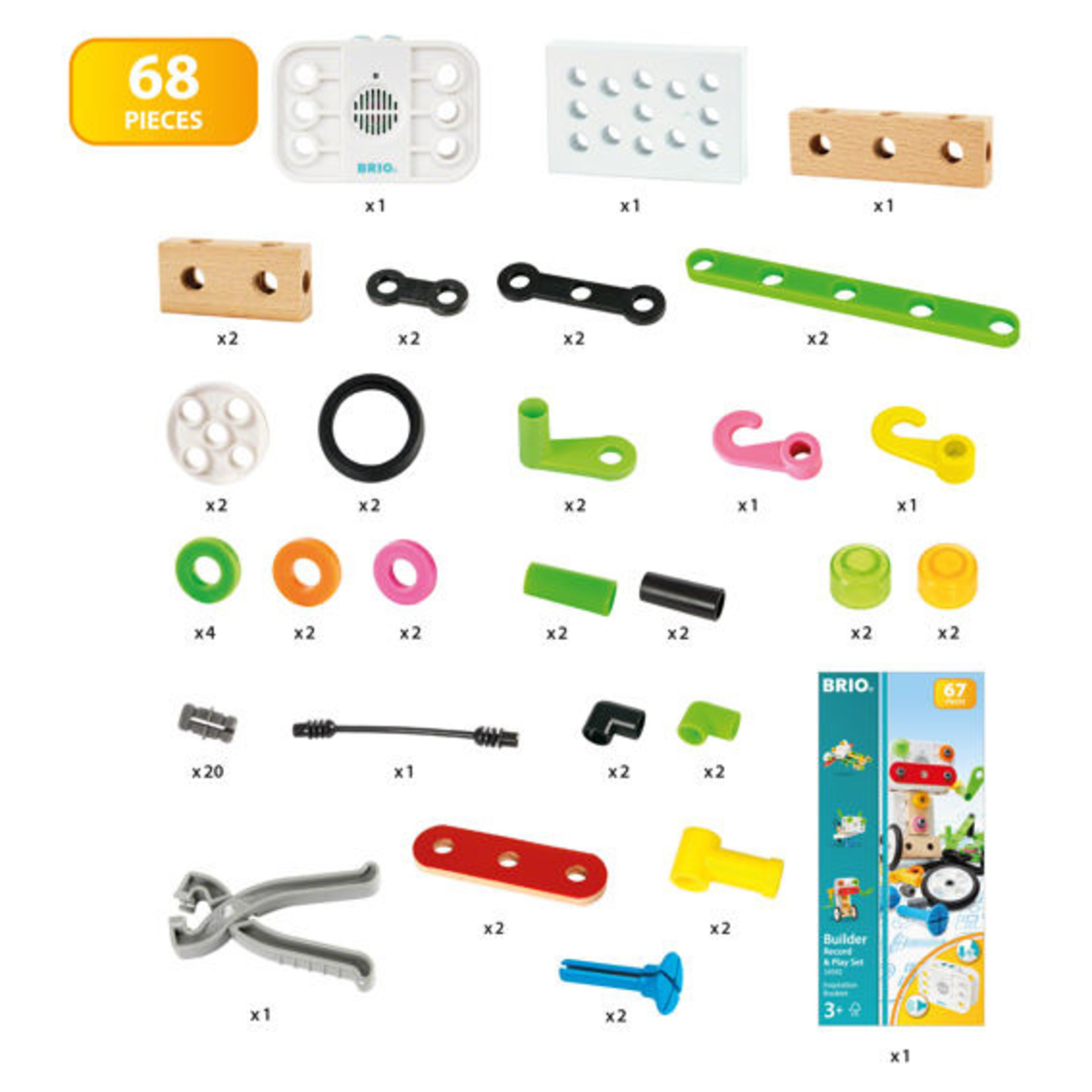 BRIO BUILDER RECORD AND PLAY SET